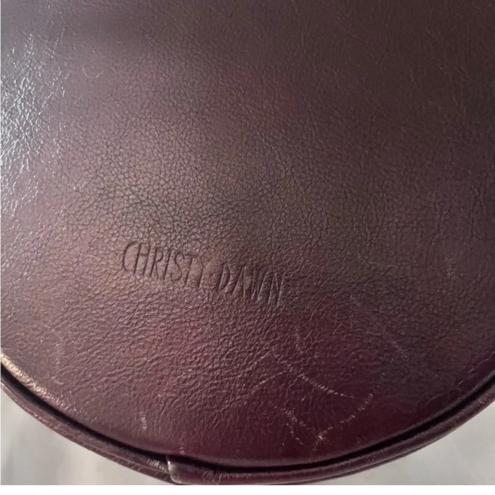 Christy Dawn Janis Round Rich Dark Burgundy Crossbody.  Price is firm no offers. - Picture 3 of 9